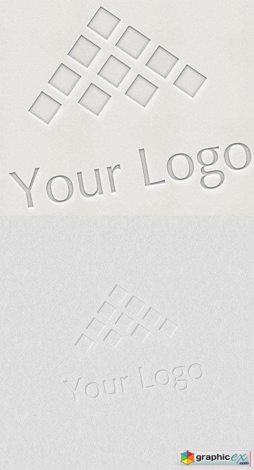 Logo Mock-ups - LetterPress Style