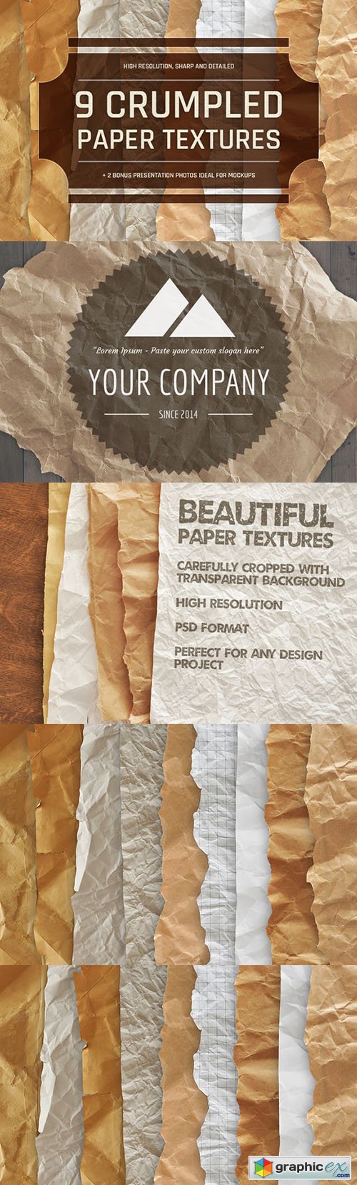 Crumpled Paper Textures