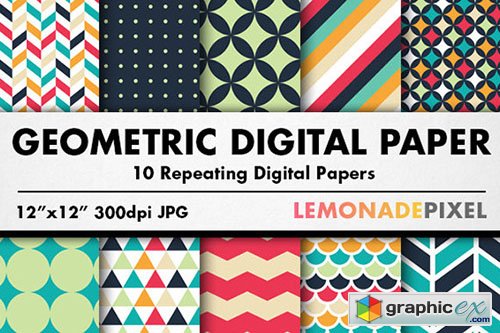 Geometric Patterns Digital Paper