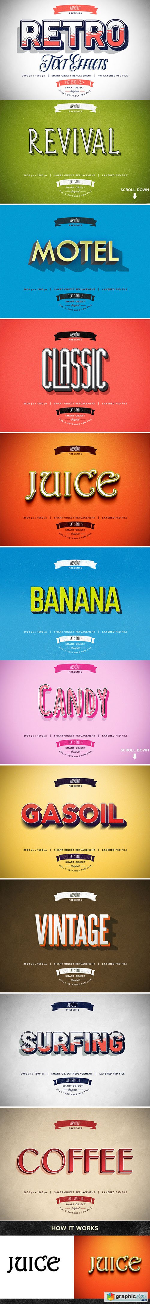 Retro Vintage Text Effects