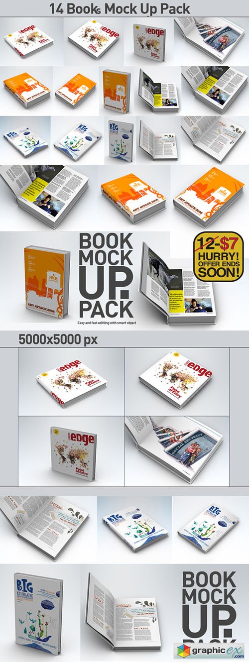 Book Pack Mock Up