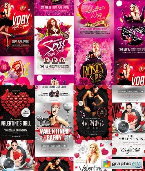  Valentines Premium Flyer Bundle 