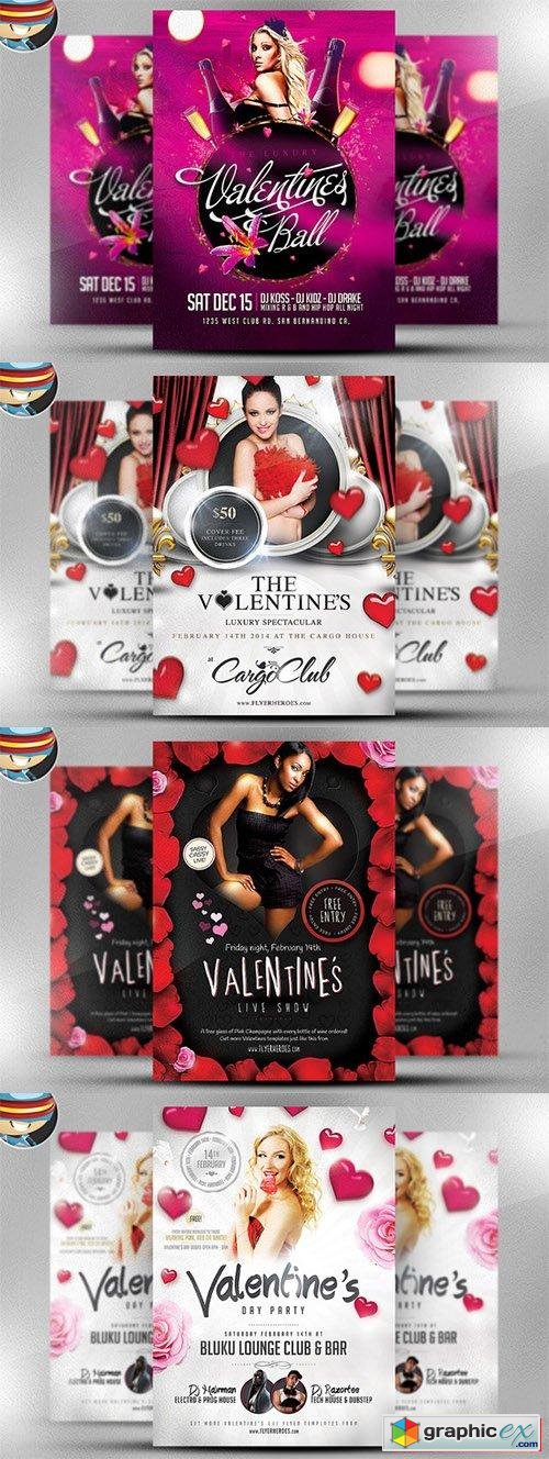  Valentines Premium Flyer Bundle 