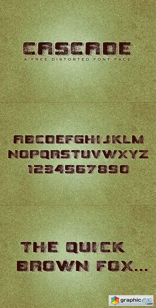 Cascade A Free Grunge Font Face
