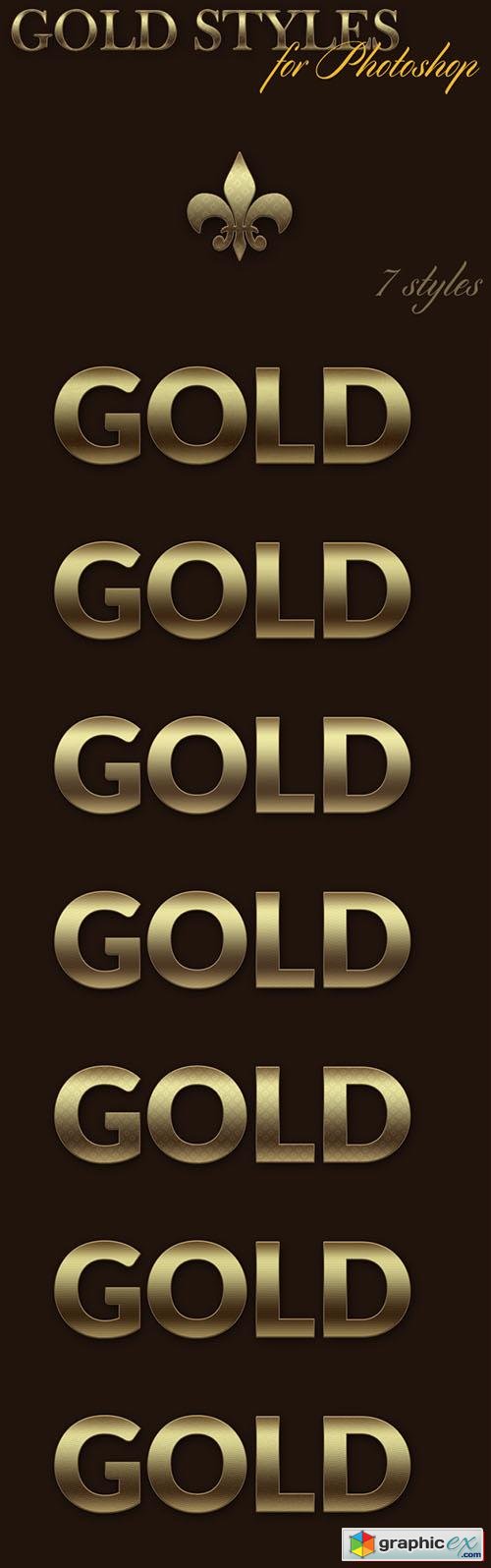 Gold Photoshop Styles