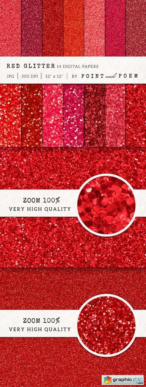 Red Glitter Texture Pack