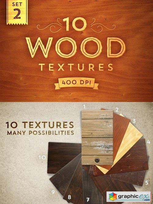 10 Wood Textures - Set 2