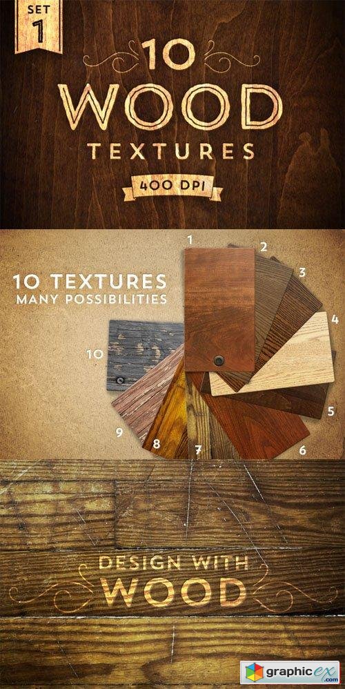 10 Wood Textures - Set 1