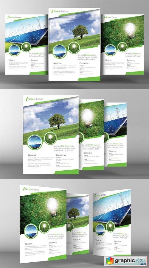  Renewable Energy Go Green Flyer