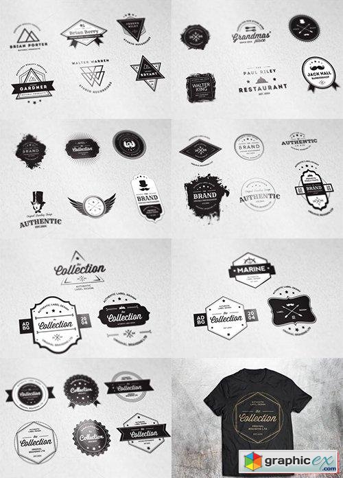 All Vintage Logos and Badges Bundle