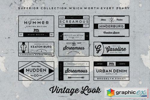 30 Vintage Insignia Template