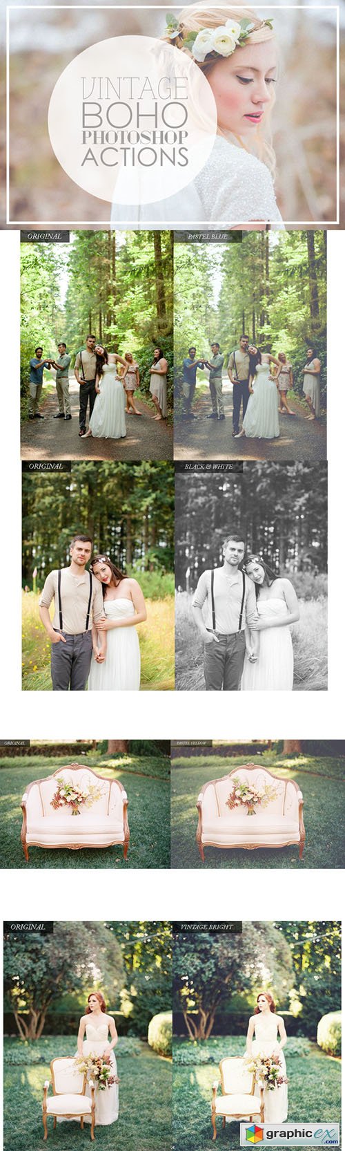 Vintage Wedding Photoshop Actions  179858