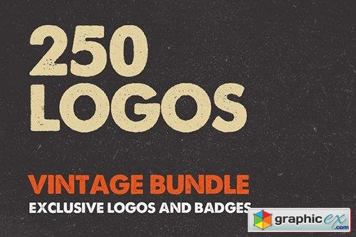 250 Vintage Logos Labels and Badges