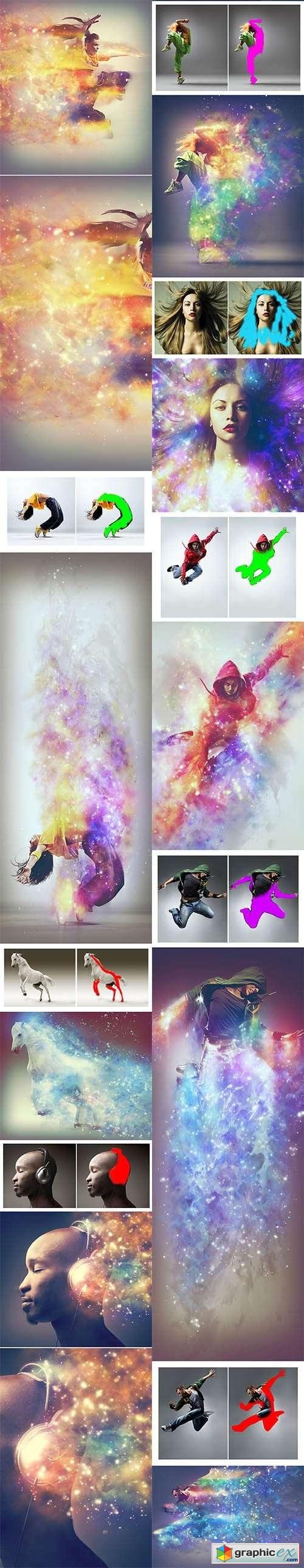 cosmic photoshop action free download