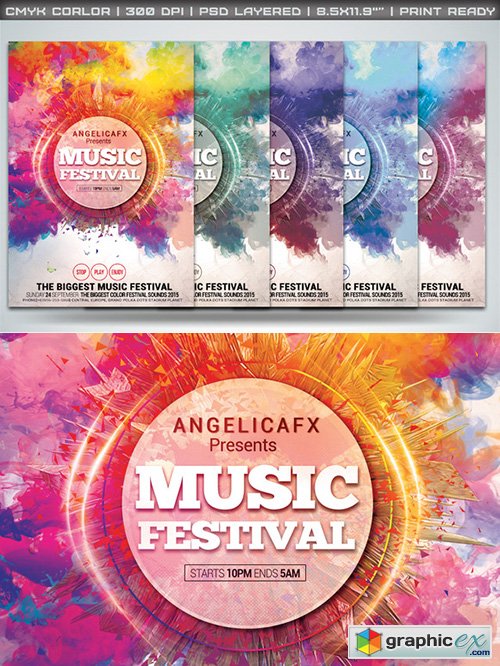 Music Festival Flyer Template