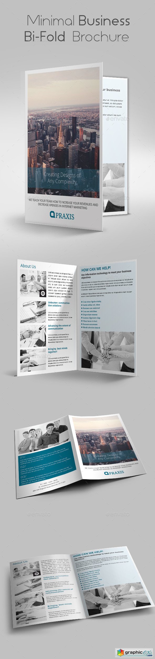 Minimal Business Bi-Fold Brochure
