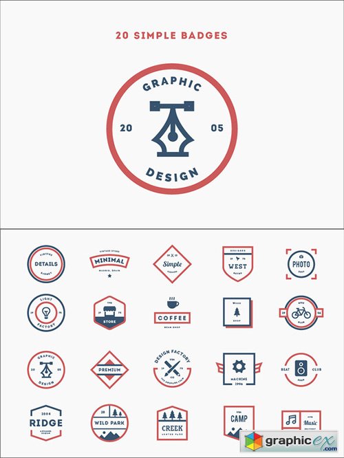 20 Simple Badges