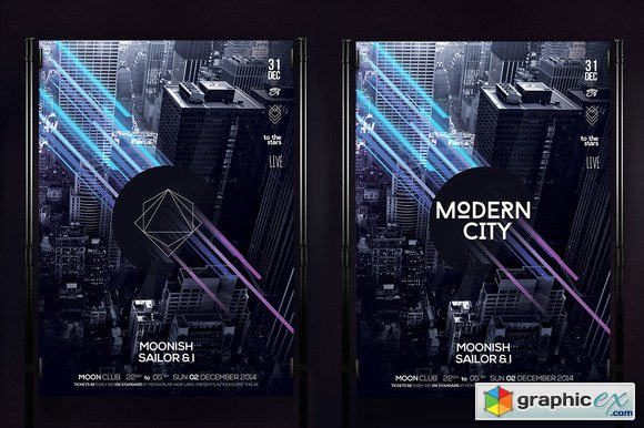  Modern City Poster