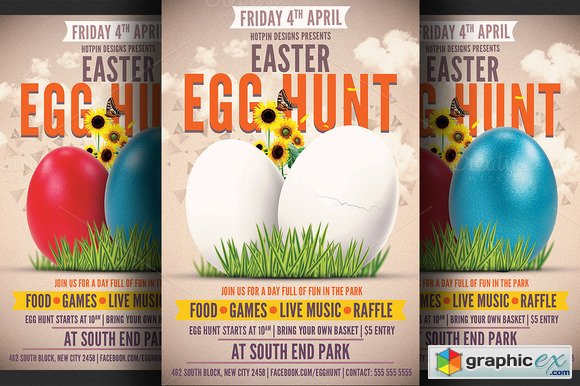  Easter Egg Hunt Flyer Template