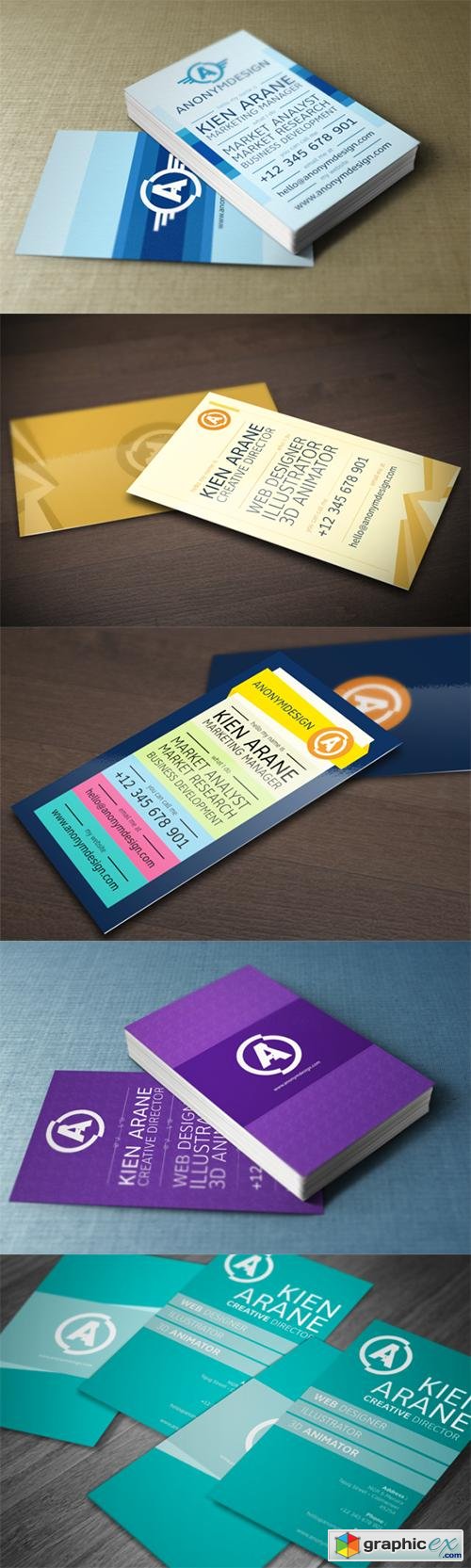  5 Business Card Templates
