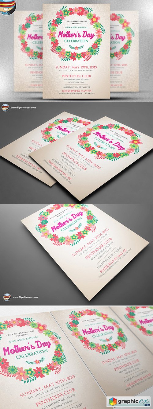  Mother's Day Flyer Template
