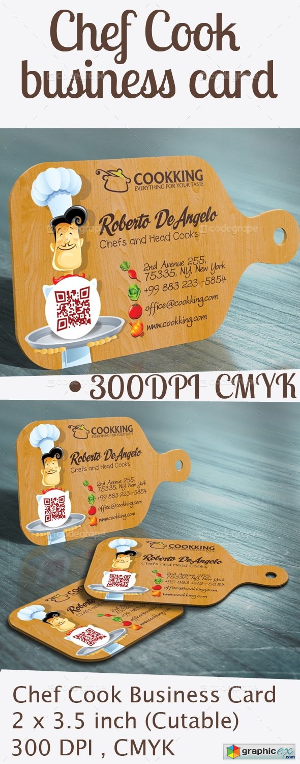 Chef Cook Business Card