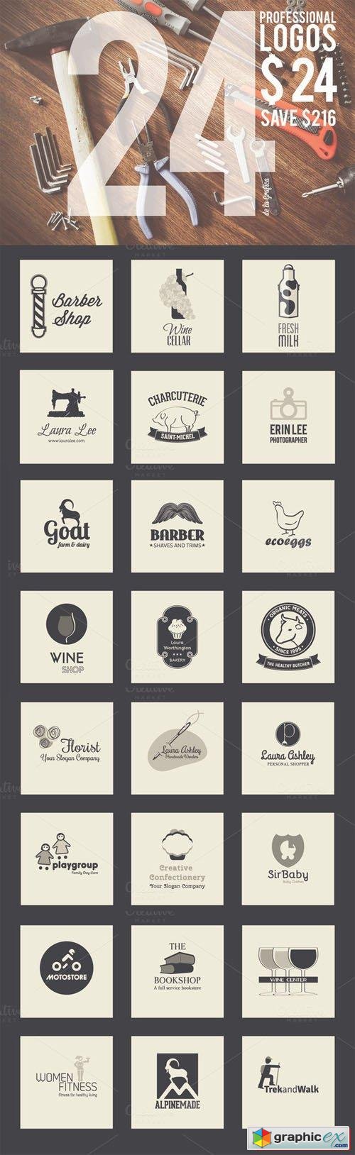  24 Professional Logos Templates