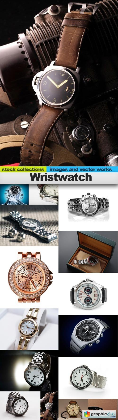Wristwatch, 15 x UHQ JPEG