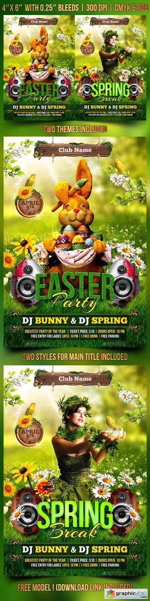 Spring and Easter Flyer Template 10668995
