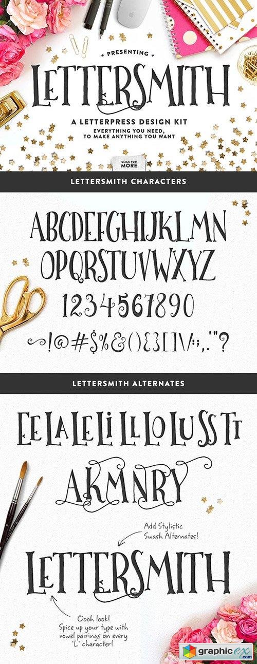 Lettersmith Letterpress Design Kit