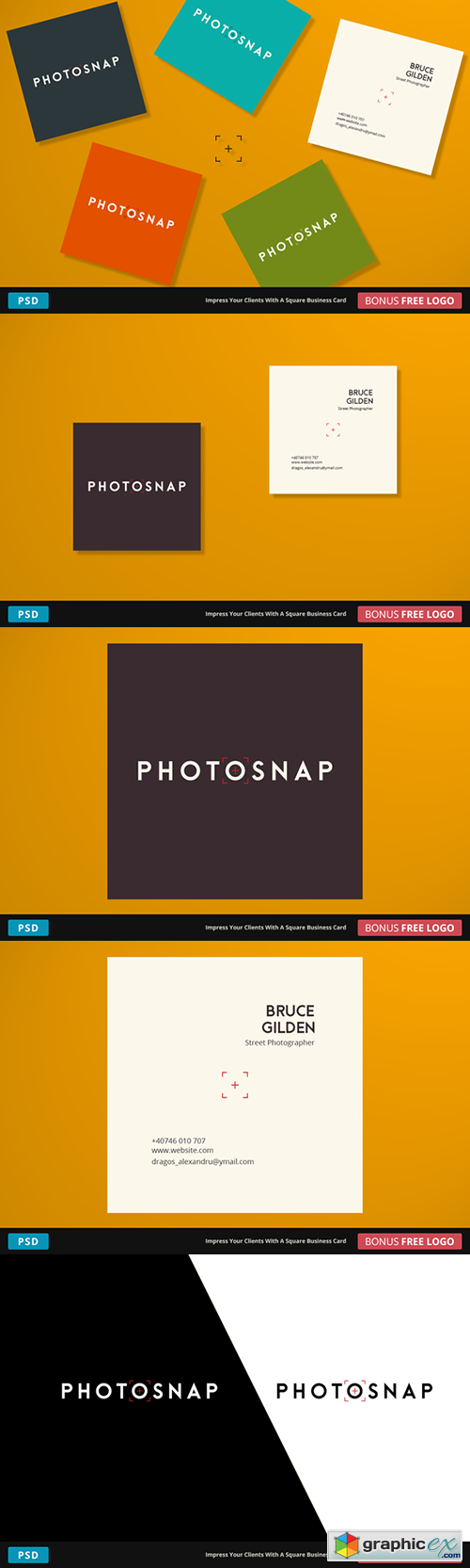 PhotoSnap Business Card - Square
