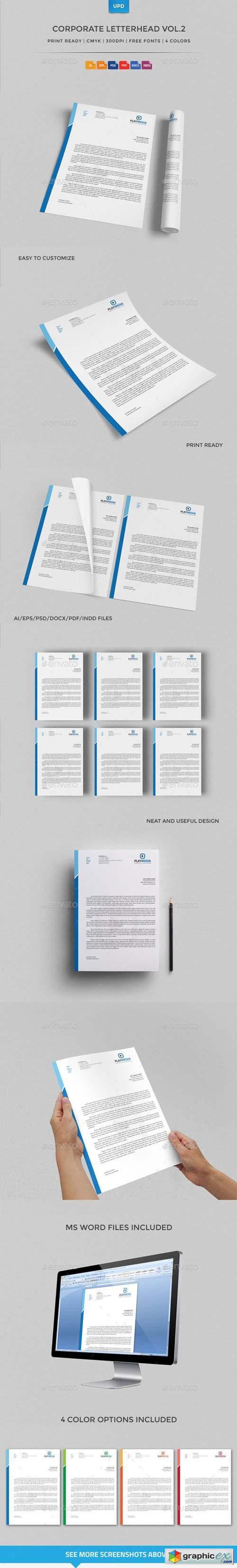 Corporate Letterhead Vol.2 with MS Word Doc 