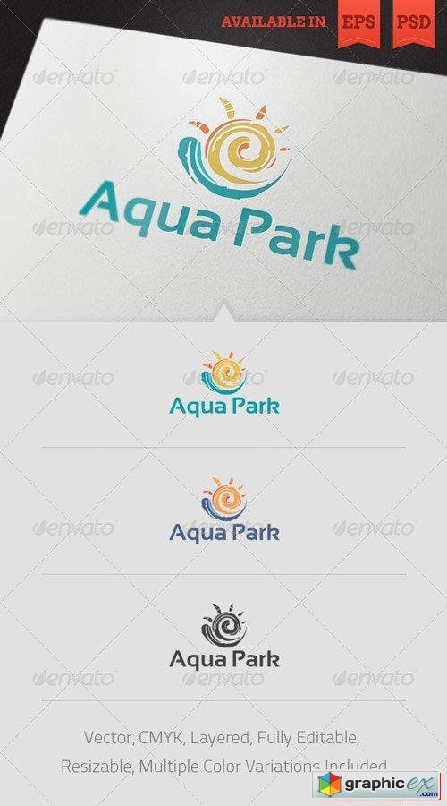 Aqua Park Logo Template 