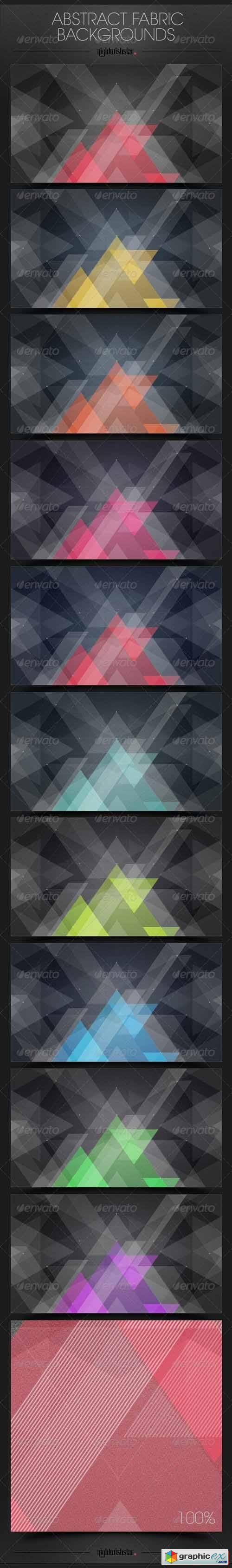 Abstract Fabric Triangles Backgrounds