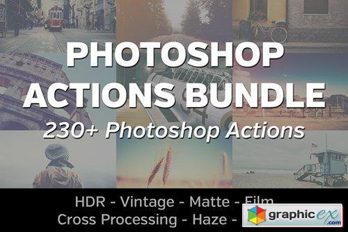 230+ Photoshop Actions Bundle