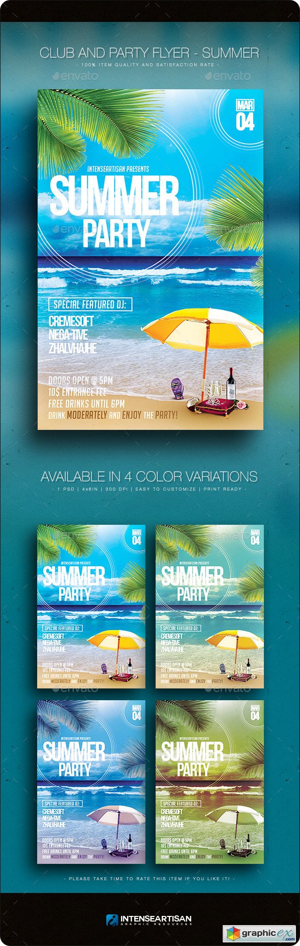  Summer V.1 - Club And Party Flyer