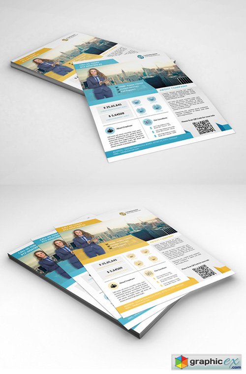  InDesign - Business flyer - 2 color