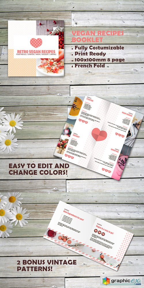  Indesign 8page recipes booklet