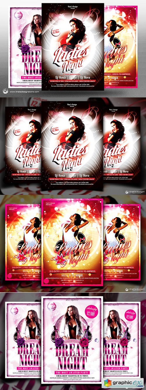 Ladies Night Flyer Bundle V1
