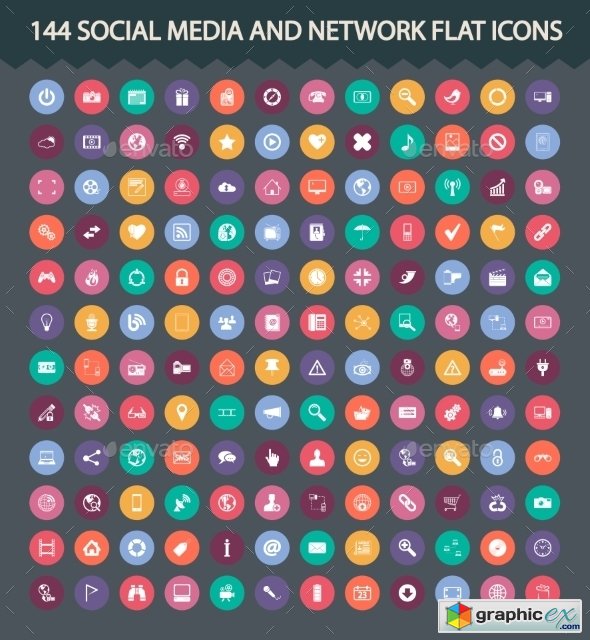 Social Media and Network Icons