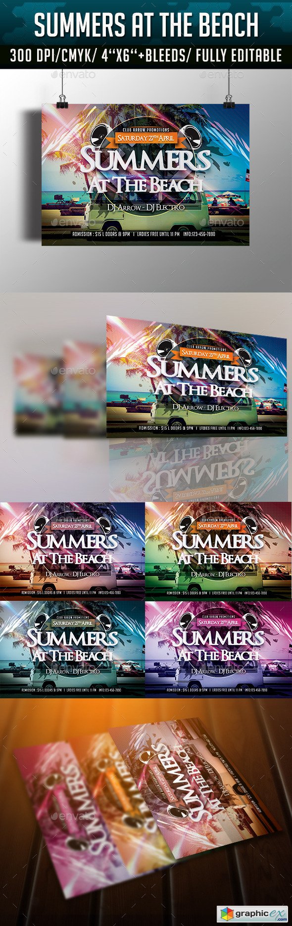 Summers at the Beach Flyer Template