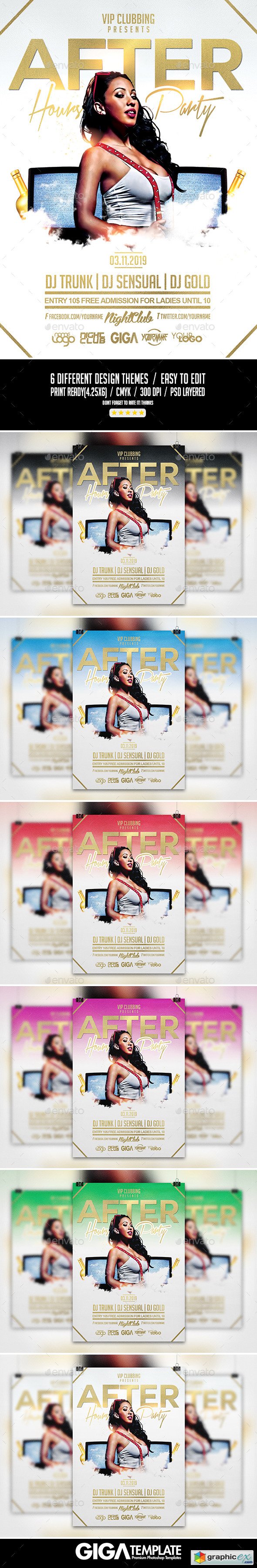 After Hours Party | Night Flyer PSD Template