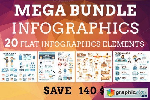 Mega Bundle Infographics Elements