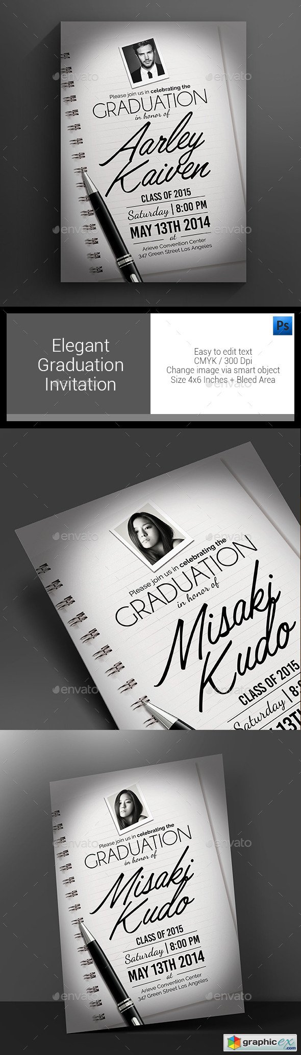 Elegant Graduation Invitation