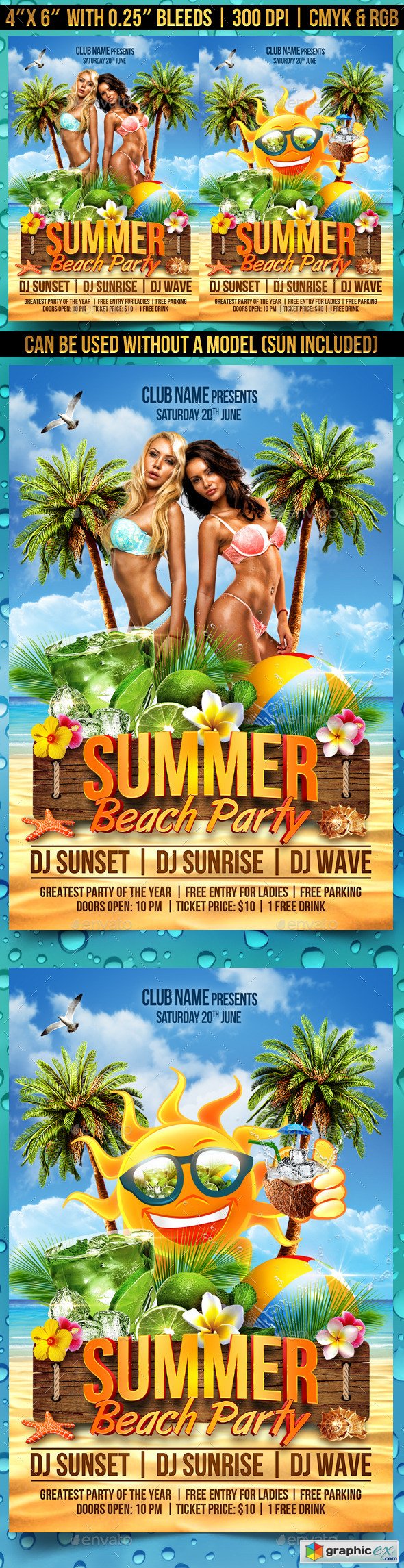 Summer Beach Party Flyer  11321998