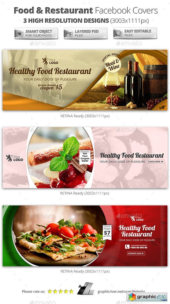 Food & Restaurant Campaign Facebook Covers