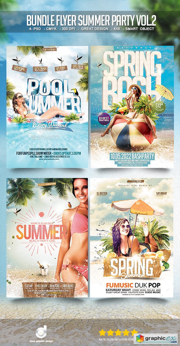 Bundle Flyer Summer Party Vol 2