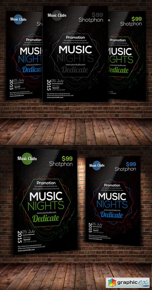 Music Party Flyer Template 2