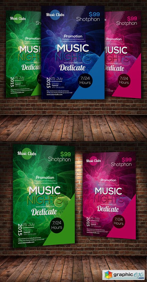 Music Party Flyer Template 1