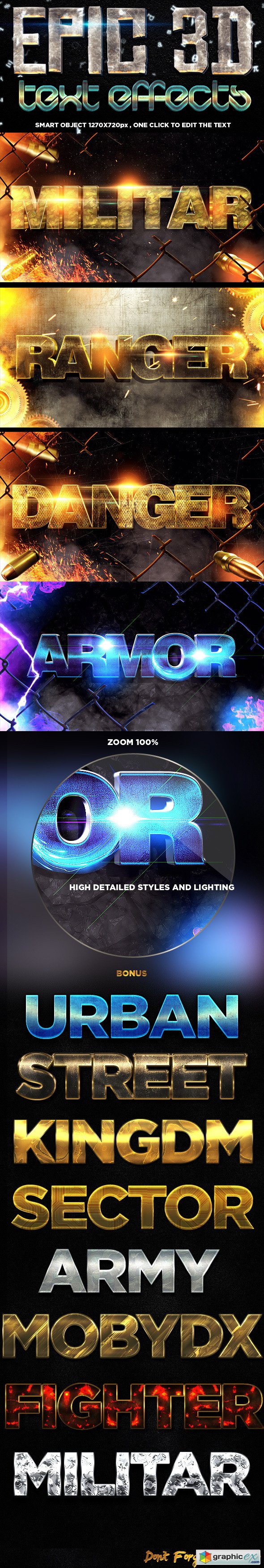 3D Epic Text Effects